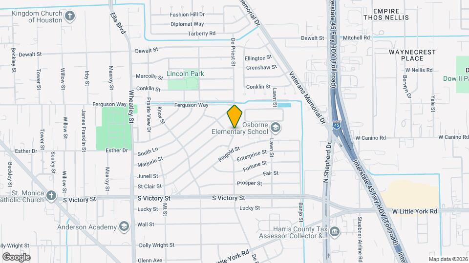 8110 De Priest St Map and Location Details