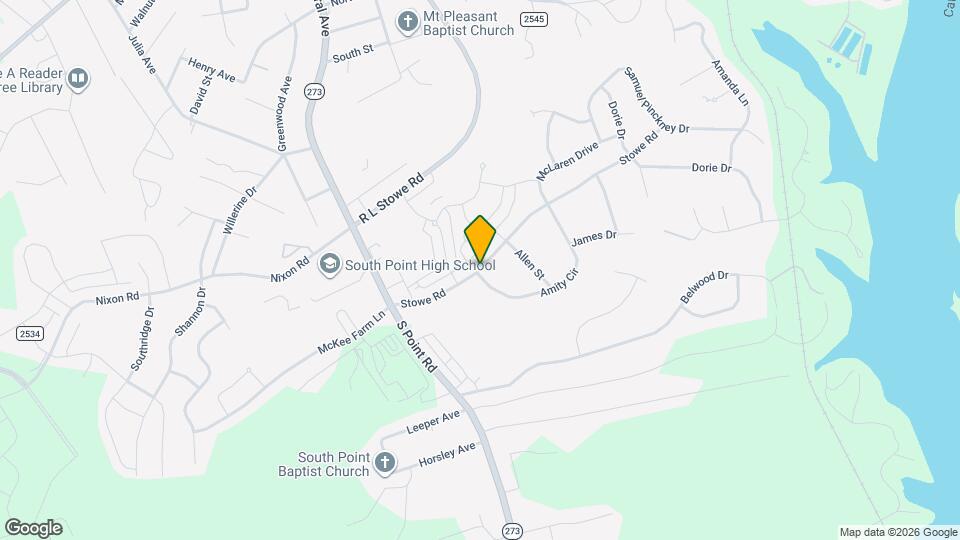 201 Stowe Rd Map and Location Details