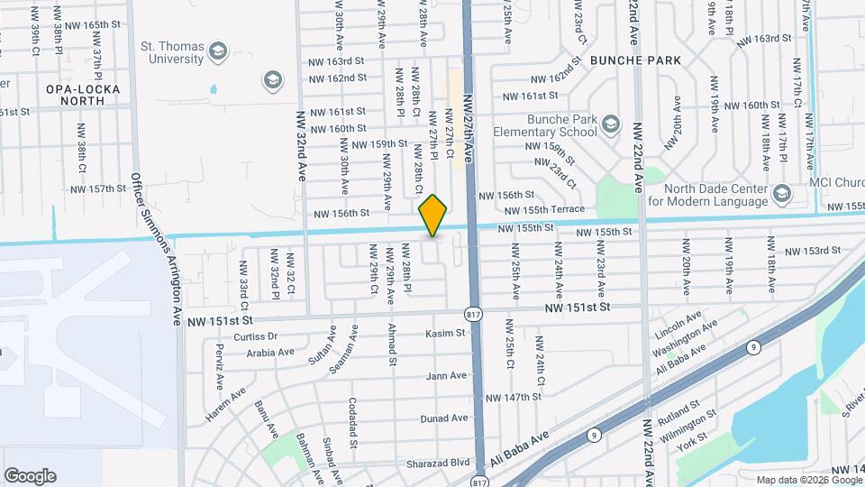 15420 NW 27th Pl Map and Location Details