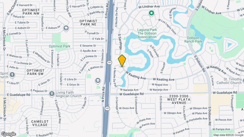 2602 S Saratoga Map and Location Details
