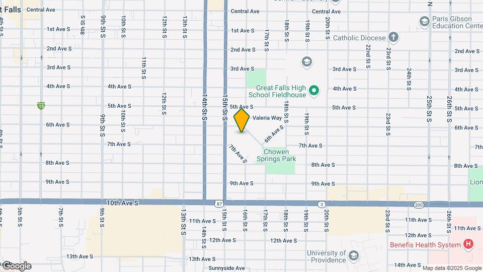 Chowen Springs/ Parkdale Mapa y Detalles de la Ubicación