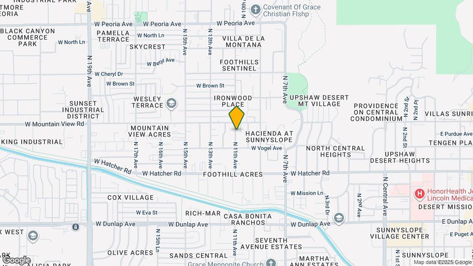 9611 N 11th Ave Mapa y Detalles de la Ubicación