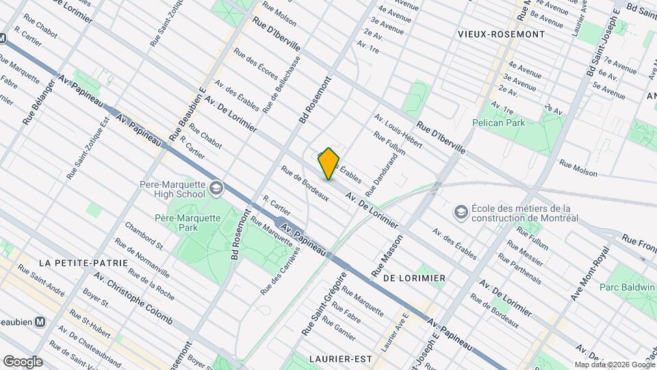 5738-5742 De Lorimier Map and Location Details