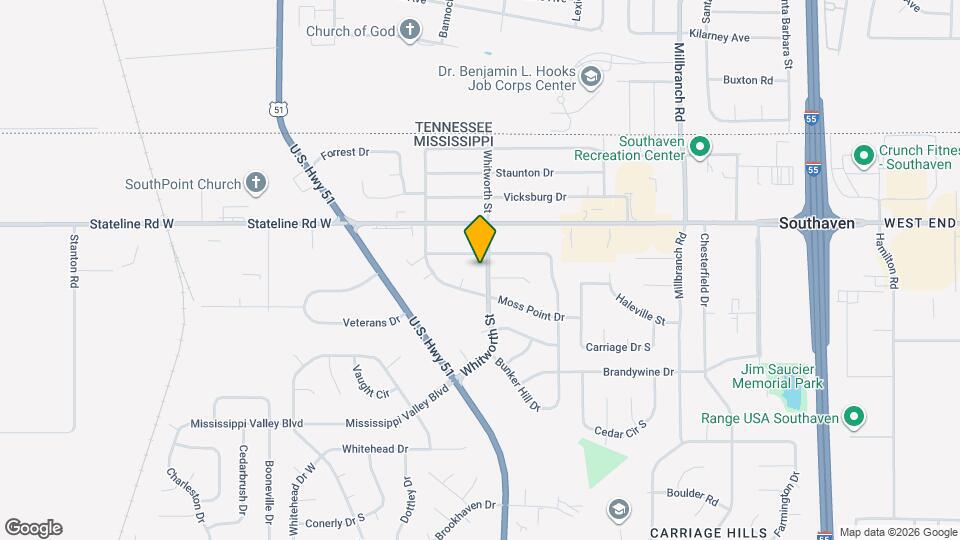 8883 Whitworth St Map and Location Details