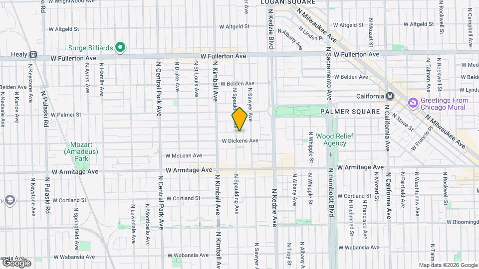 2109 N Spaulding Ave Map and Location Details