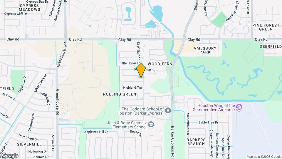 18706 Clover Glen Ln Map and Location Details