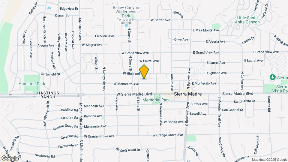 291 W Montecito Ave Map and Location Details