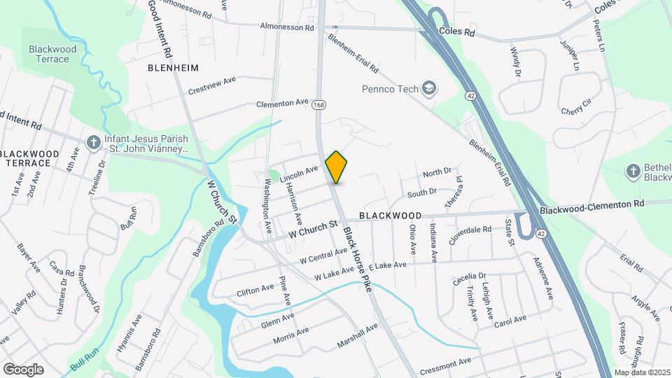 117 N Black Horse Pike Map and Location Details