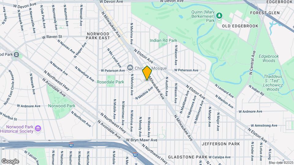 6115 W Rosedale Ave, Unit Garden Map and Location Details