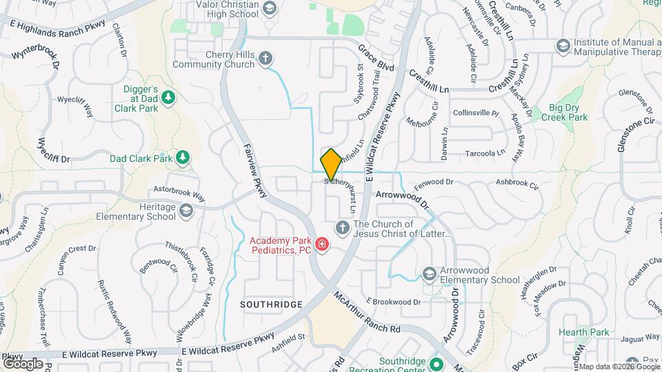 10224 S Cherryhurst Ln Map and Location Details
