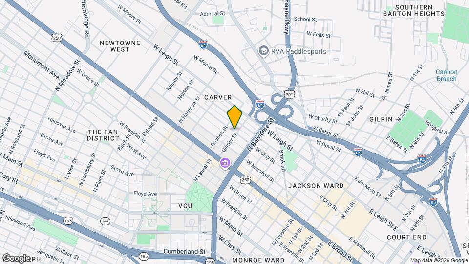 802 W Clay St Mapa y Detalles de la Ubicación