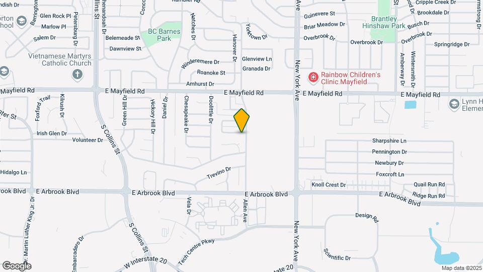 1608 Creek Bank Ln Map and Location Details