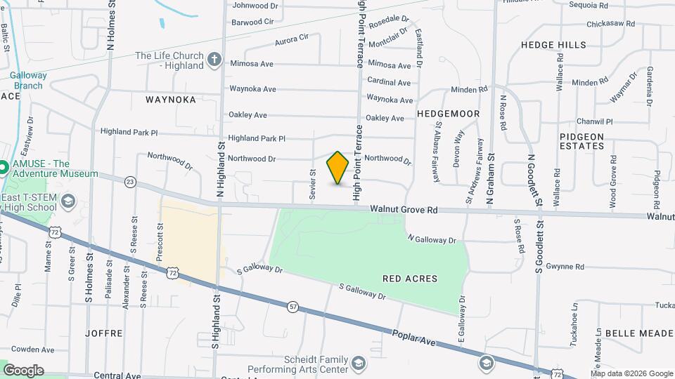 3719 S Woodland Dr Map and Location Details