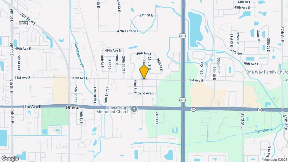 5103 22nd St Ct E Map and Location Details