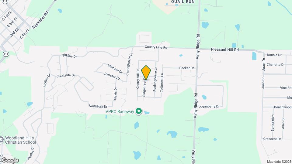 14123 Ridgecrest Dr Map and Location Details