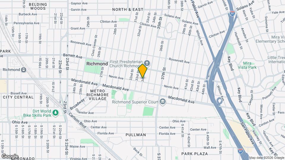 413 34th St, Unit 409 Map and Location Details