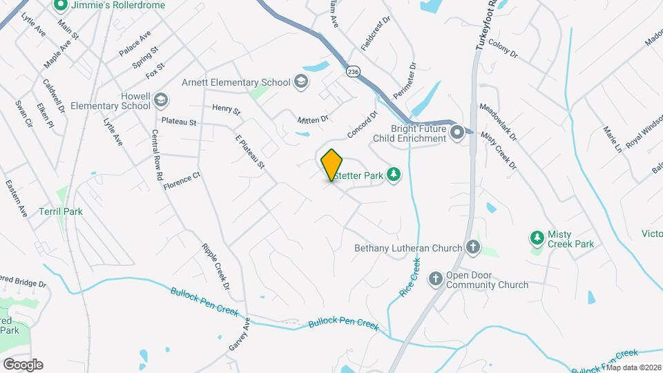 3610 Concord Dr Map and Location Details