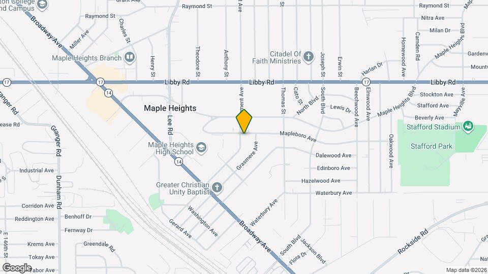 17204 Mapleboro Ave Map and Location Details