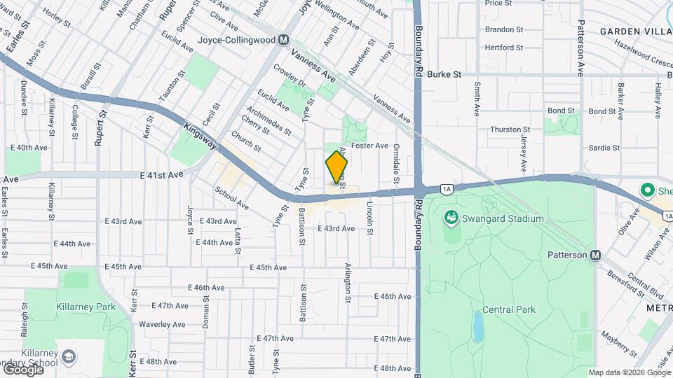 3523 Kingsway Map and Location Details