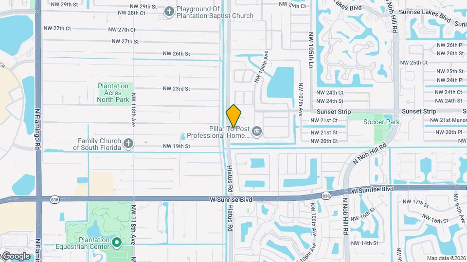 11100 NW 21st St Map and Location Details