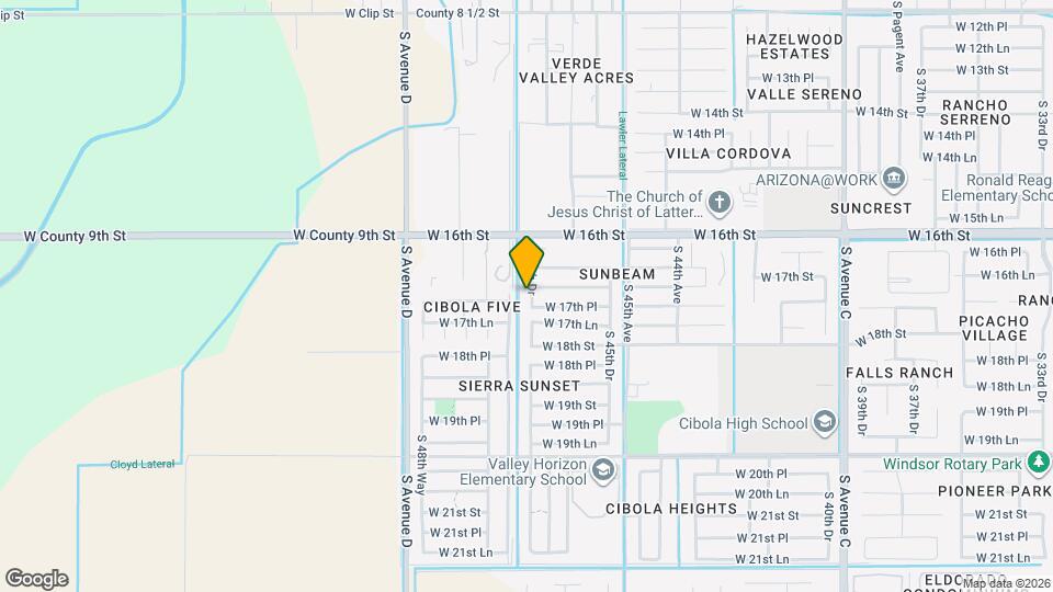 1716 S 46th Dr Map and Location Details