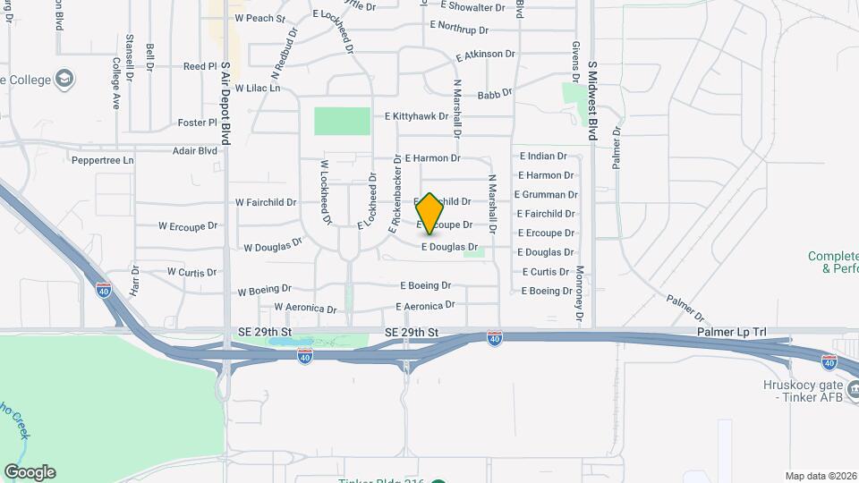 219 E Douglas Dr Map and Location Details