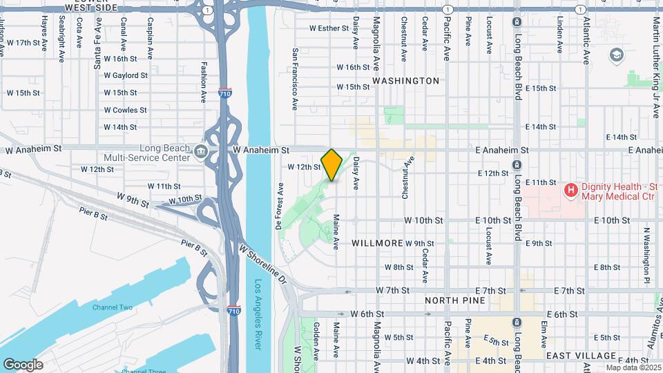 1119 N Loma Vista Dr Map and Location Details