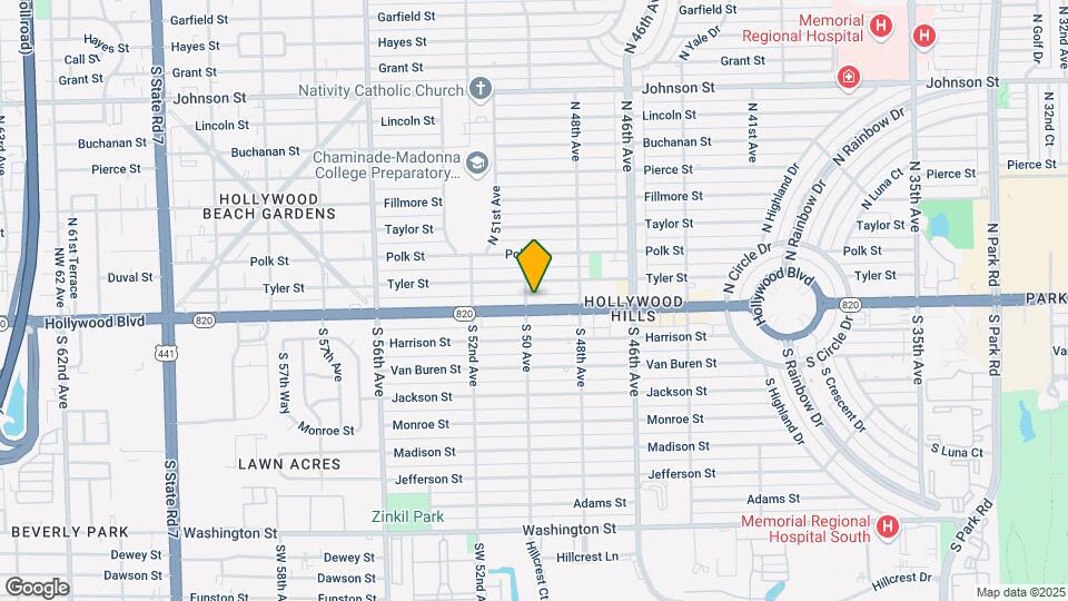 4933 Hollywood Blvd Map and Location Details