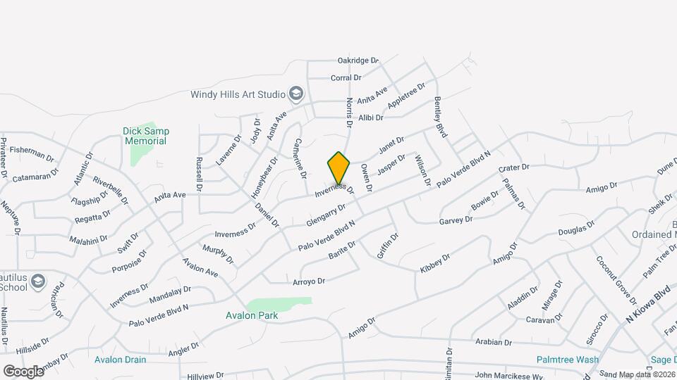 2760 Inverness Dr Mapa y Detalles de la Ubicación