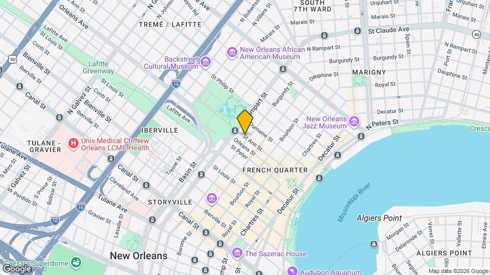 1008 St Ann St. Mapa y Detalles de la Ubicación