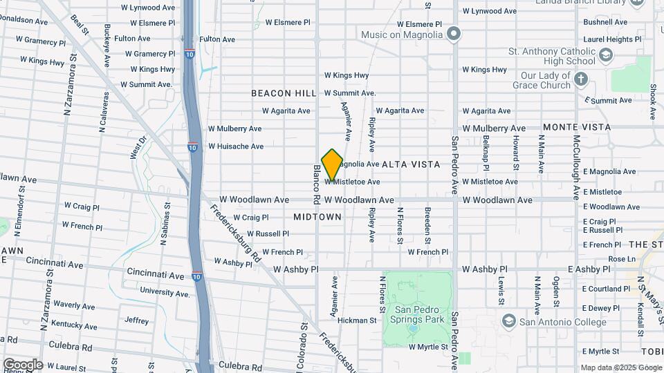 816 W Mistletoe Ave, Unit Apt 1 Map and Location Details