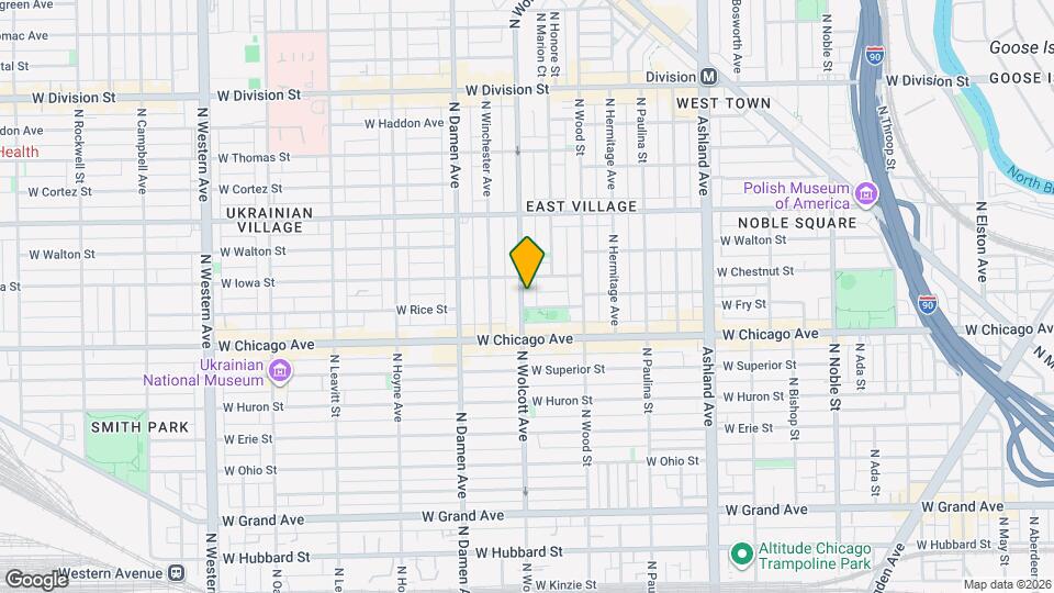 843 N Wolcott Ave, Unit 4 Map and Location Details