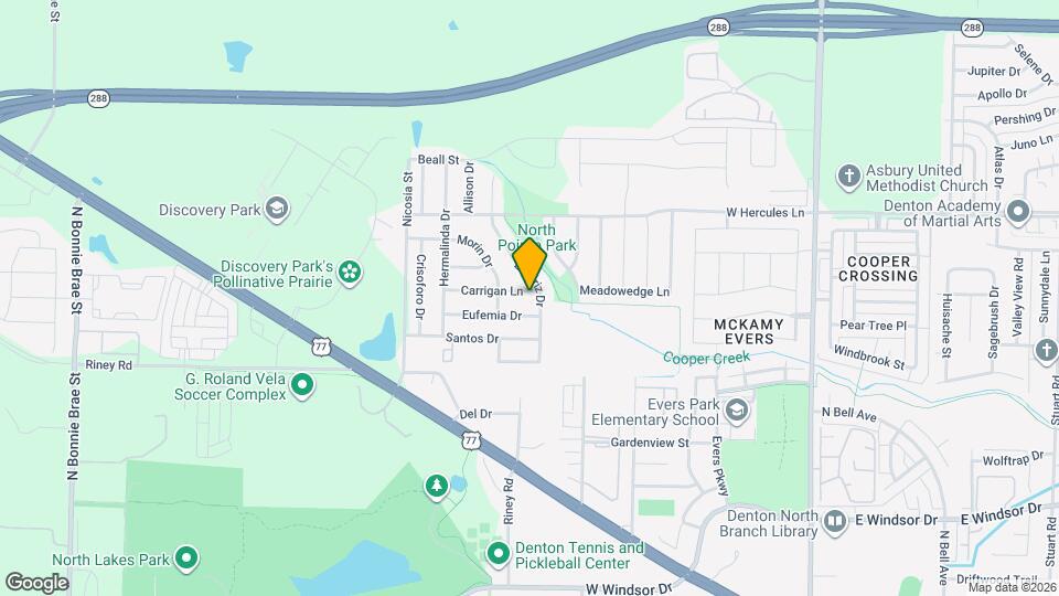1405 Carrigan Ln Map and Location Details