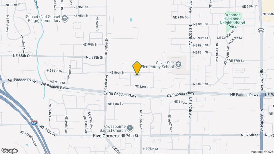 9819 NE 86th St Map and Location Details