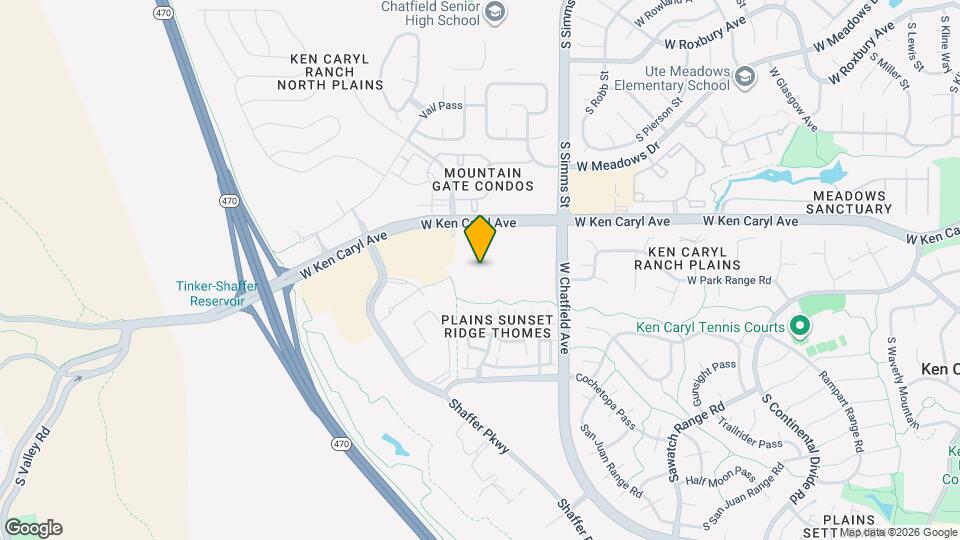 Ken Caryl Townhomes Mapa y Detalles de la Ubicación