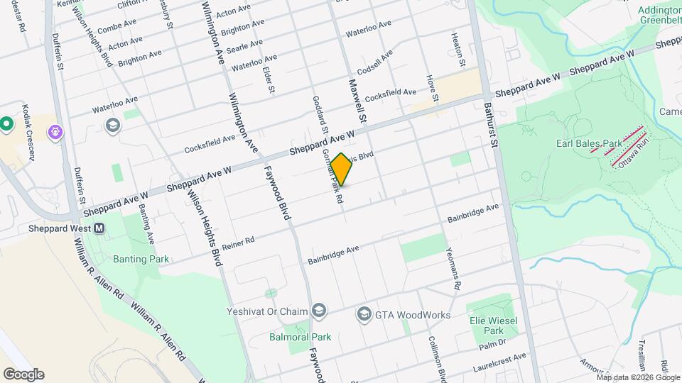 93 Gorman Park Rd, Unit Lower Map and Location Details
