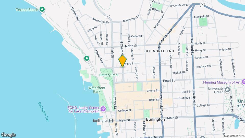 51 N Champlain St Map and Location Details