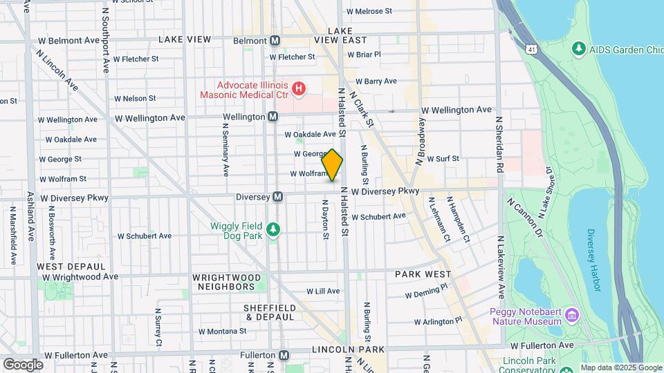 814 W Diversey Pky Mapa y Detalles de la Ubicación