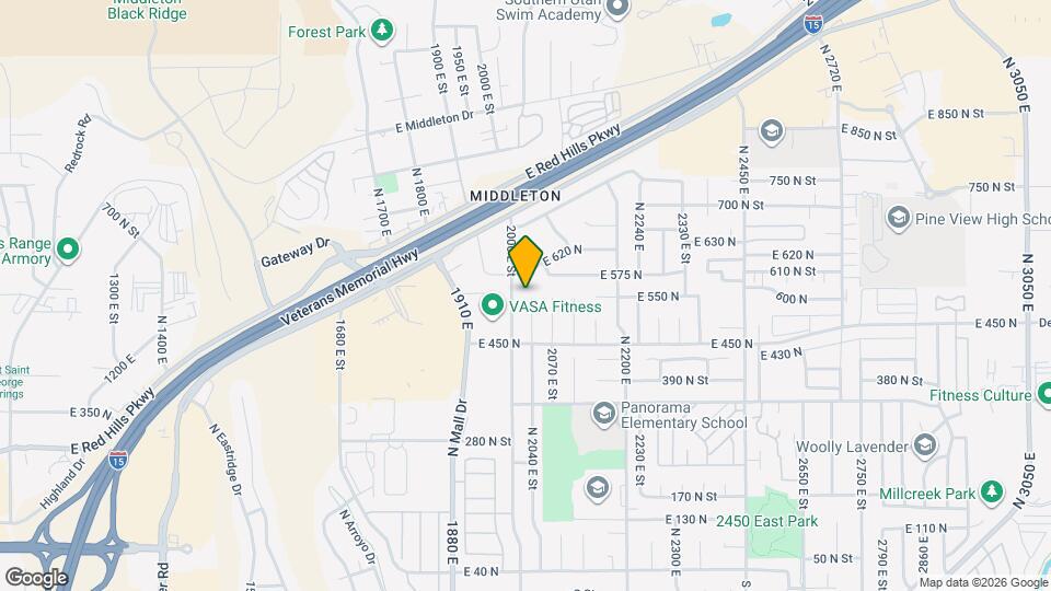 535 N 2040 E St Mapa y Detalles de la Ubicación