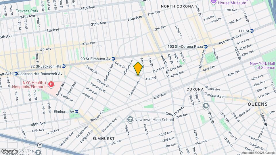 93-17 Lamont Ave Map and Location Details