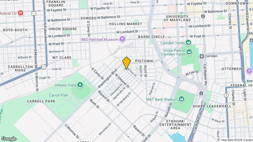 1102 Carroll St Map and Location Details