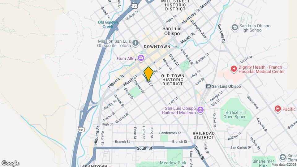 1335 Broad St Map and Location Details