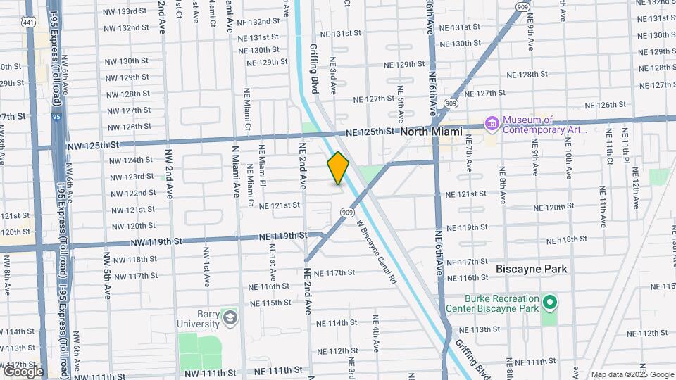 325 NE 121st Terrace Map and Location Details