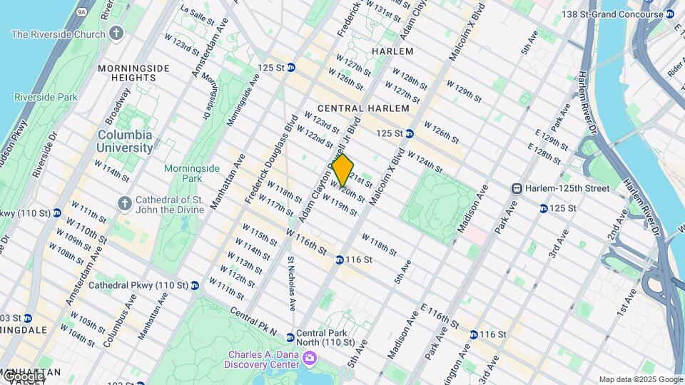 142 W 120th St Map and Location Details