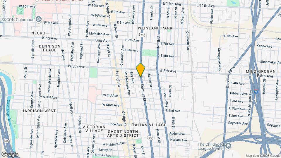 1135 Summit St Mapa y Detalles de la Ubicación