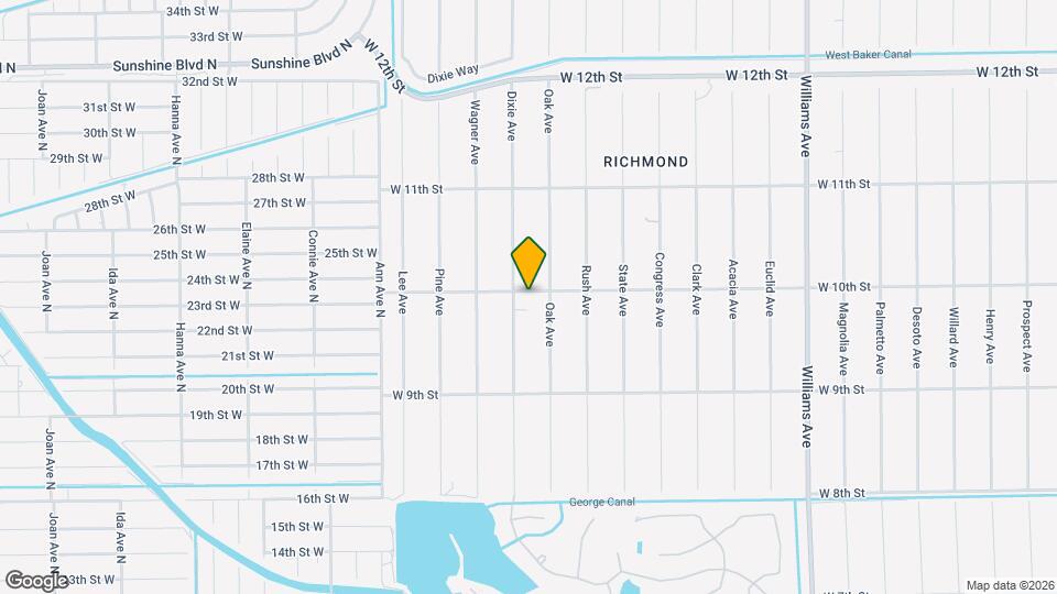 1805 W 10th St Map and Location Details