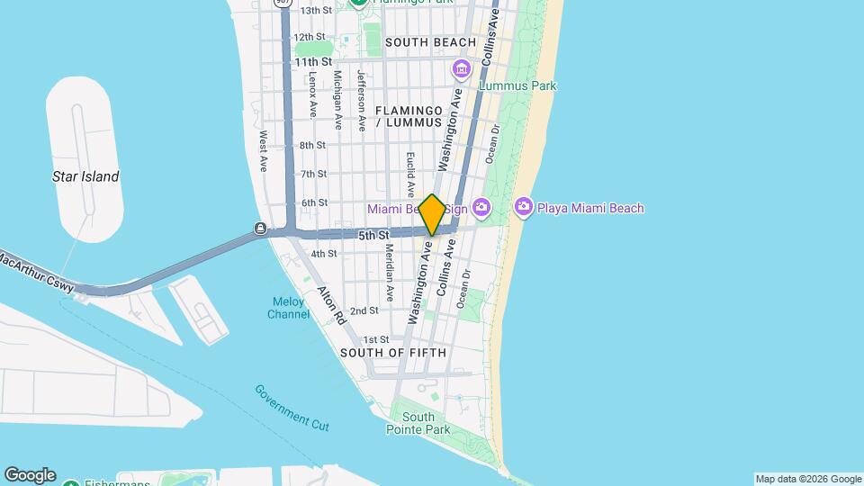 421 Washington Ave, Unit 203 Map and Location Details