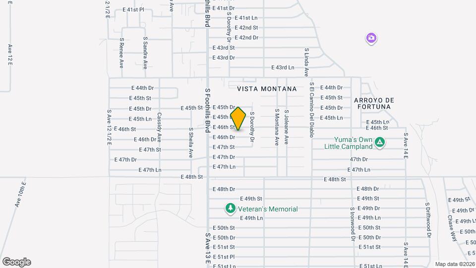 13226 E 46th Dr Map and Location Details