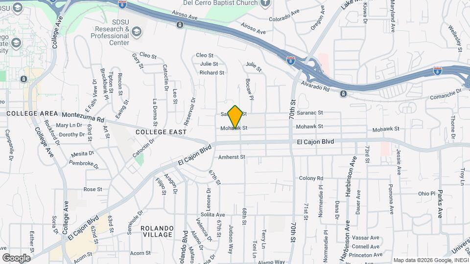 6773 Mohawk St Map and Location Details