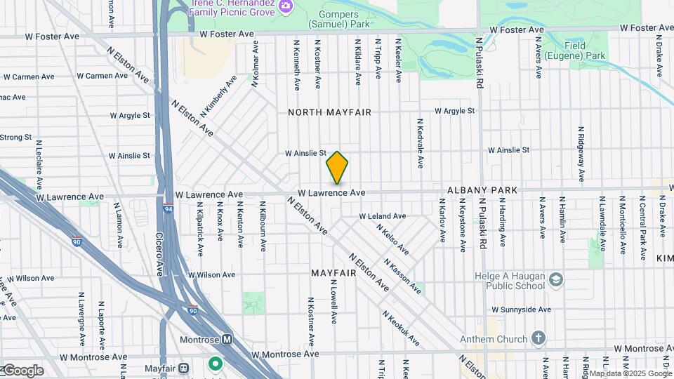 4334 W Lawrence Ave Map and Location Details